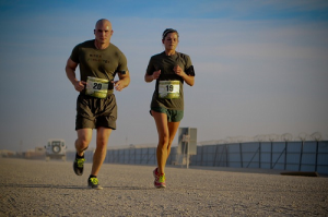 Runners male and female