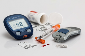 Blood sugar testing Diabetes and Q10 picture