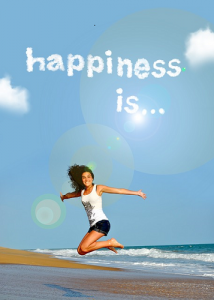 Happy woman on the beach Happiness is ...