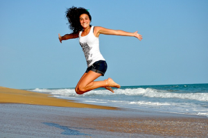 Woman on the beach