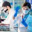 Blood samples being analyzed for Sirt1 levels by female laboratory worker
